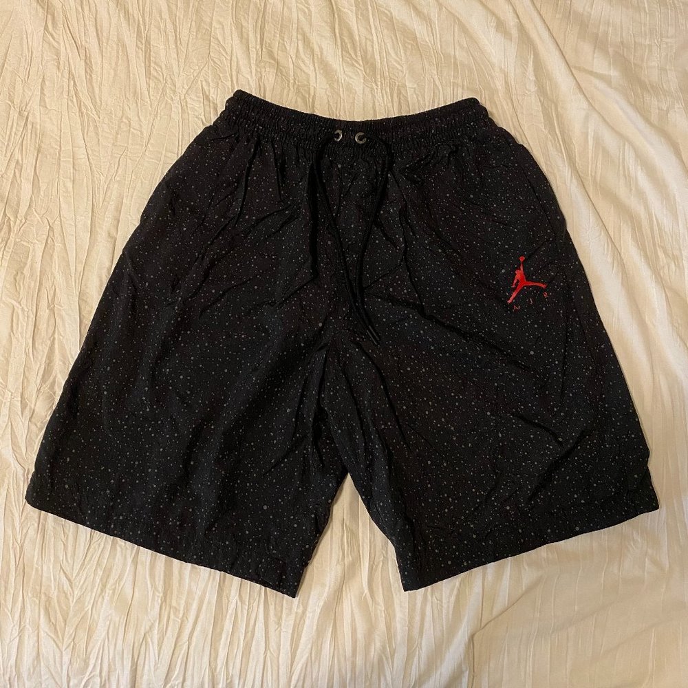 Men's Nike Air Jordan Cement Black Poolside Shorts